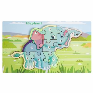 Wooden Elephant Puzzle